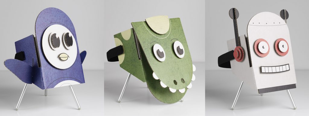 Maskers voor de Gear VR voor de karakters uit de verhalen