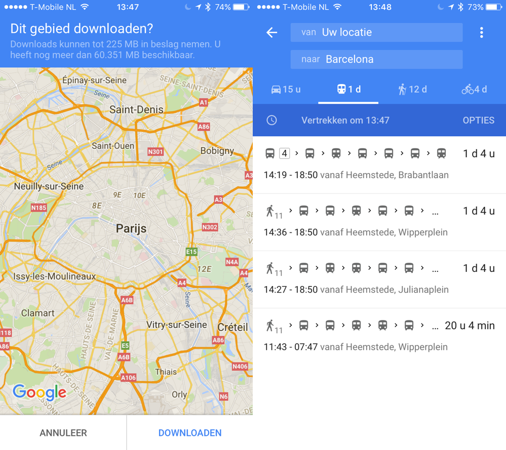 Google Maps vakantie