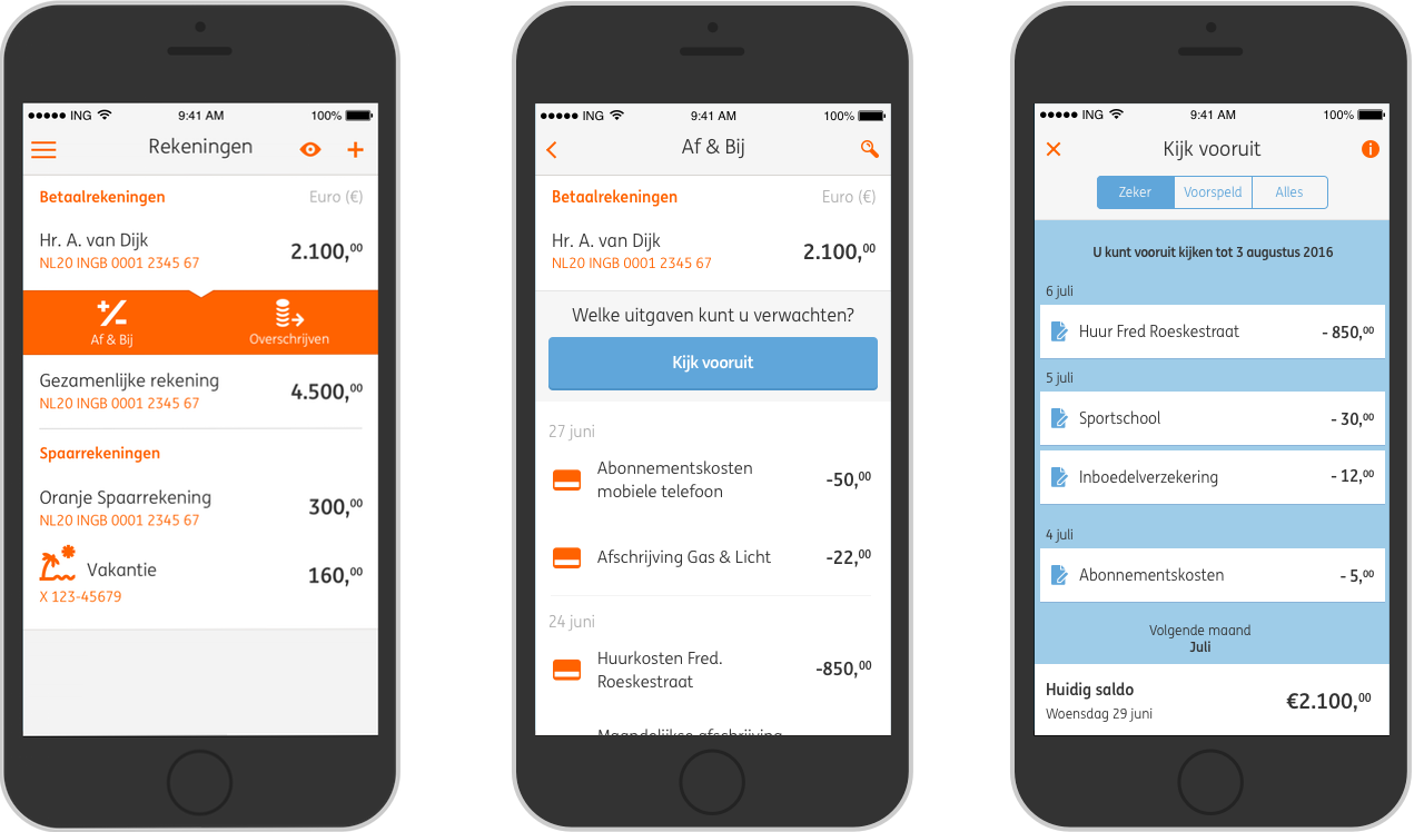 ING app Kijk Vooruit