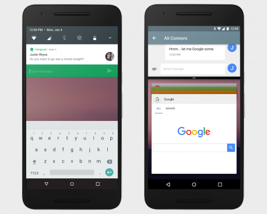 Notifiacties in Android Nougat veranderen ook