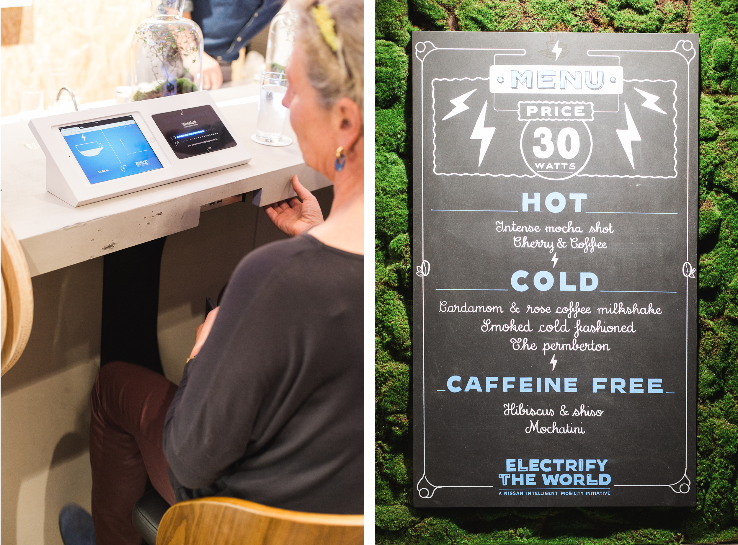 Genereer energie en kies iets van het 30 watt menu