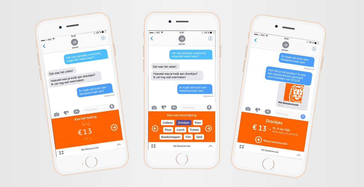 iMessage-app ING Mobiel Bankieren