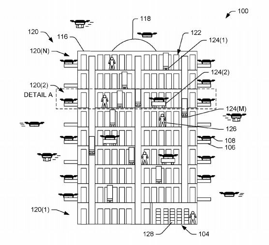 Bijenkorf drones Amazon patent