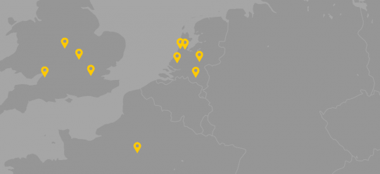 Zelfrijdende auto's interactieve kaart