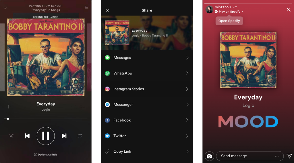 Spotify-Instagram