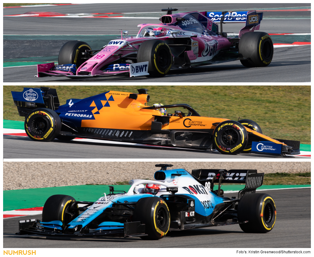 Racing Point F1 Team, McLaren, Williams