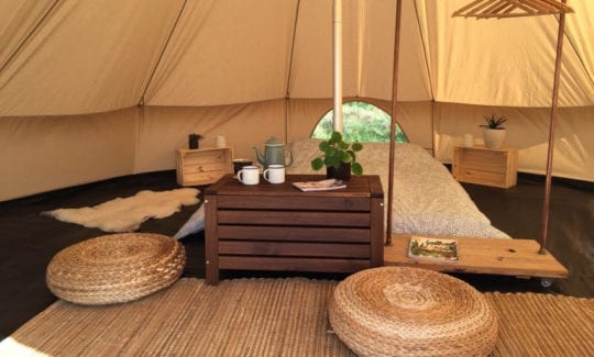 logeren in yurt